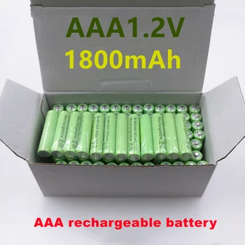 100% оригинальная высококачественная аккумуляторная батарея AAA 1800 мАч 1.2 В AAA 1800 МАЧ NiMH аккумуляторная батарея 1.2 В 3A