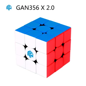 GAN 356 X V2 Gans 3x3 Магнитный Скоростной Куб 3x3x3 GAN 356x Speedcube Профессиональные Игрушки-Головоломки Magic Cube для Детей