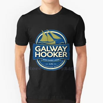 Высококачественная футболка Galway Hooker Beer из 100% хлопка
