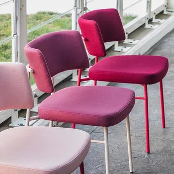Салонные обеденные стулья Nordic, акцент, роскошный офисный Розовый дизайнерский стул на открытом воздухе, современный барный столик, балконная мебель Cadeira SS50DC