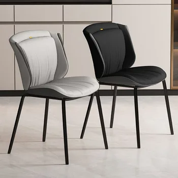 Современные водонепроницаемые обеденные стулья Кухонный туалетный столик на открытом воздухе Скандинавские дизайнерские стулья Роскошная столовая Мебель для дома Sillas Comedor