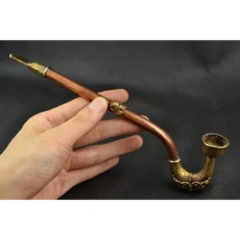 Старинные предметы коллекционирования, декоративная медная бронированная летучая мышь ручной работы, обычная утиная труба